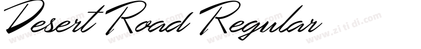Desert Road Regular字体转换